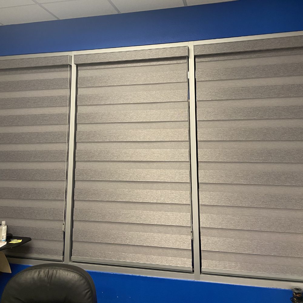 custom-gray-layered-shades-office-windows
