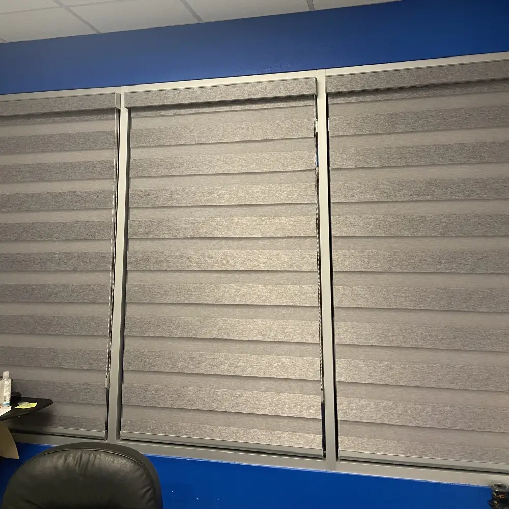 custom-gray-layered-shades-office-windows